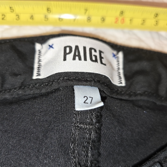 Paige Skyline Skinny Black Jeans Women's Size 27 - Picture 7 of 9